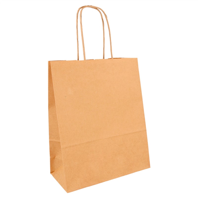 50 sacs kraft bruns à anses, 4 tailles