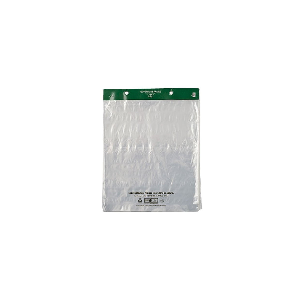 50 sacs plastique transparents en liasse — vue 2