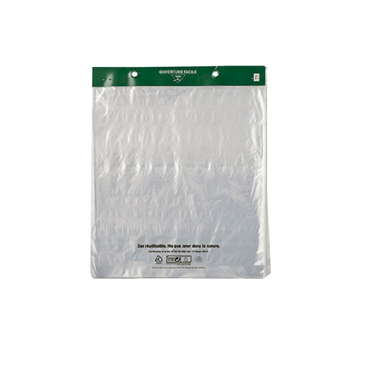 50 sacs plastique transparents en liasse — vue 4
