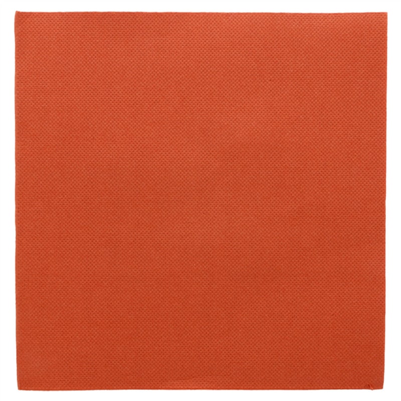 50 serviettes double point 39 x 39 cm, terracotta