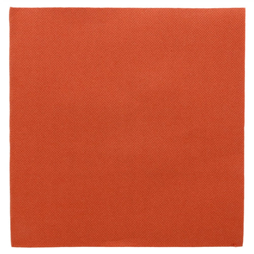 50 serviettes double point 39 x 39 cm, terracotta
