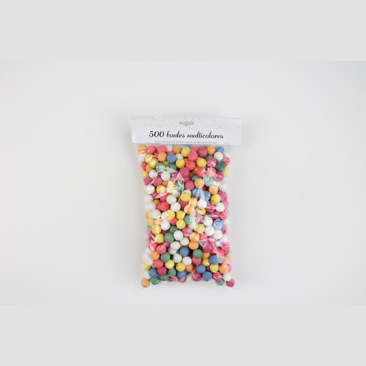 500 boules dancing multicolores — vue 2