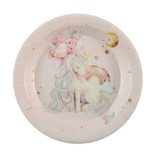 6 assiettes licorne magique