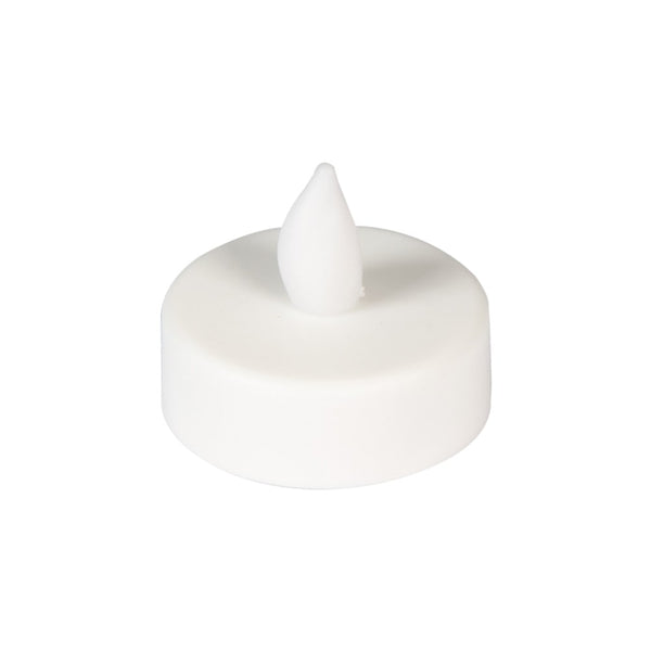 6 bougies LED chauffe-plat blanches