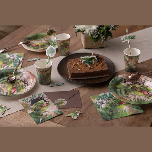 6 cartes d'invitation dinosaure — vue 2