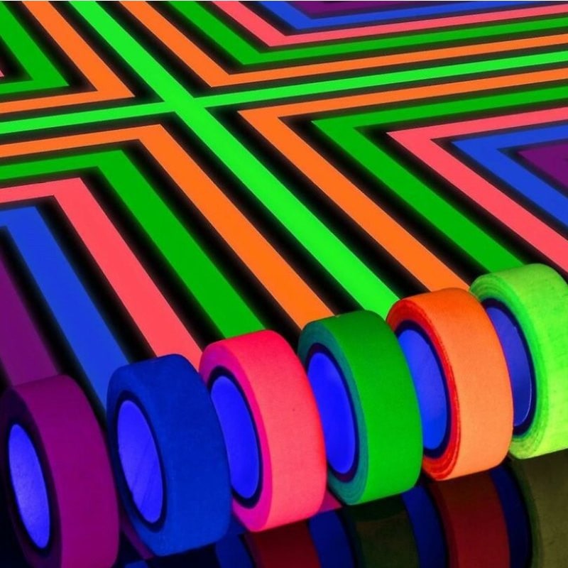 6 rubans adhésifs fluo UV, 5 m — vue 2