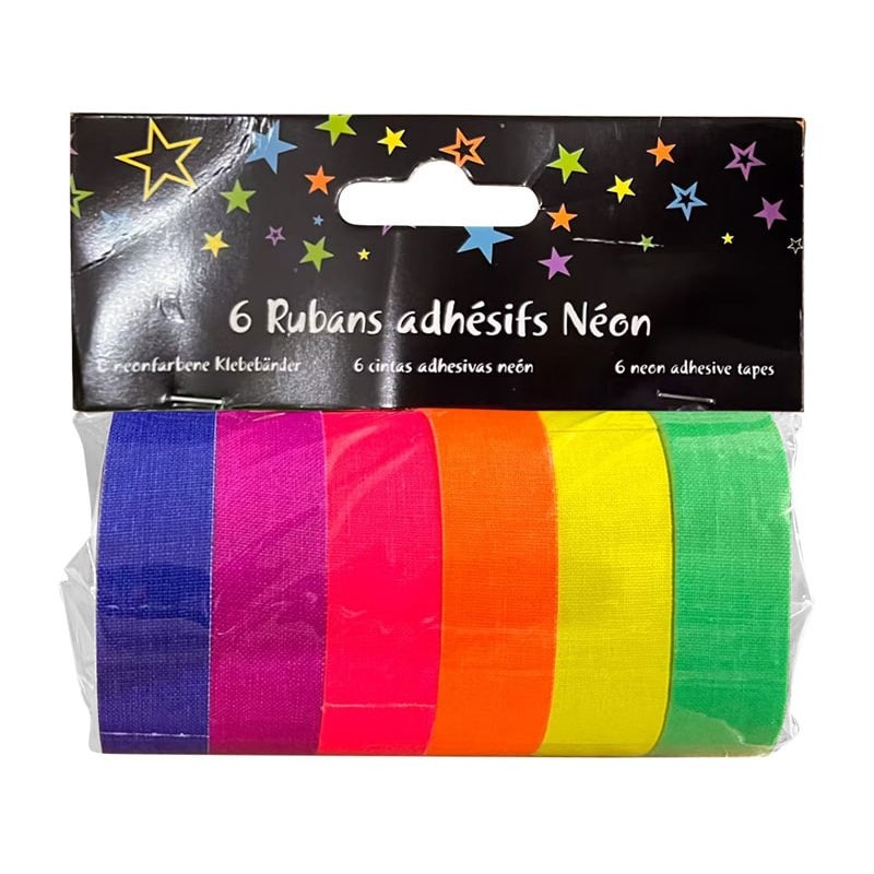 6 rubans adhésifs fluo UV, 5 m — vue 3