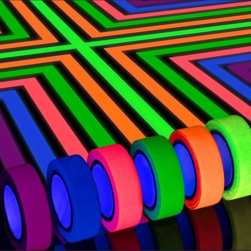 6 rubans adhésifs fluo UV, 5 m — vue 5