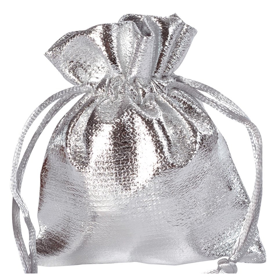 6 sachets brillants 8 x 10 cm, or ou argent