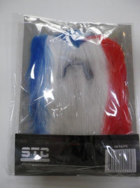 Barbe tricolore bleu blanc rouge à élastique — visuel 2