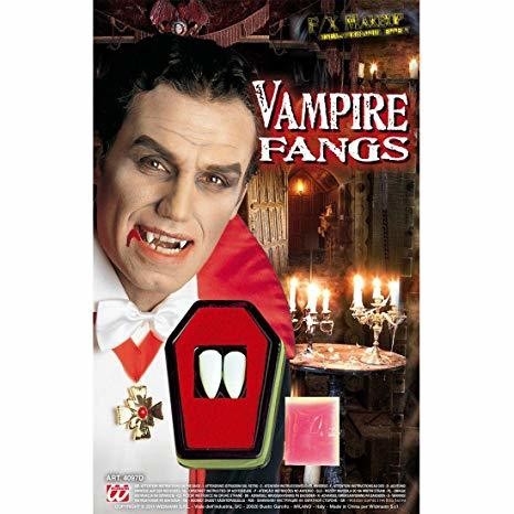 Dents de vampire à coller, qualité pro avec fixateur — visuel 2