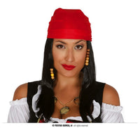 Perruque de pirate avec bandeau et tresses intégrées