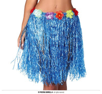 Jupe hawaïenne en raphia synthétique, 50 cm, à fleurs — visuel 1