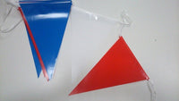 Guirlande à fanions tricolores, 10 m, cordelette résistante — visuel 2