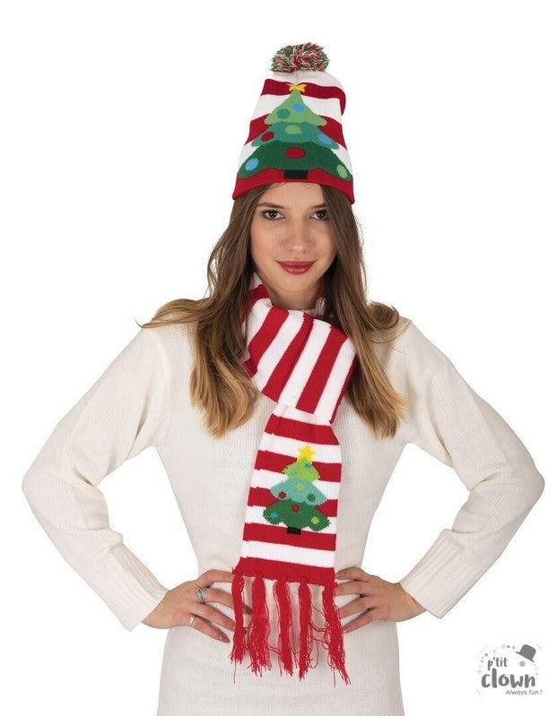 Set de Noël bonnet et écharpe assortis, 3 modèles — visuel 5
