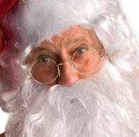 Lunettes rondes en métal doré, Père Noël ou grand-mère — visuel 2