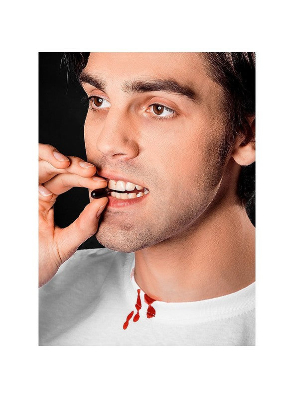 Capsules de faux sang, blister de 6, effet bouche — visuel 2