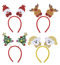 Serre-tête de Noël décoré, 4 modèles distribués au hasard