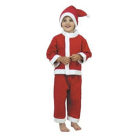 Déguisement de Père Noël garçon en velours, 5/6 ans