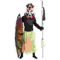 Jupe hawaïenne en raphia naturel, 75 cm — visuel 3