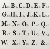 Lettres adhésives en carton noir — visuel 1