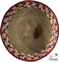 Sombrero mexicain en paille à bandes colorées — visuel 3