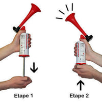 Corne de supporter manuelle à piston, sans gaz — visuel 4
