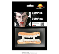 Dentier de vampire en latex, dents souples adulte