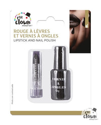 Vernis à ongles et rouge à lèvres noirs, duo sorcière — visuel 1