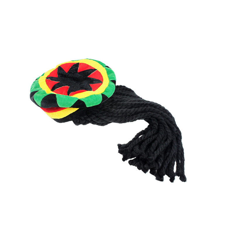 Bonnet rasta avec dreadlocks intégrées, taille unique — visuel 2
