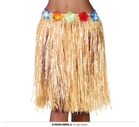 Jupe hawaïenne en raphia synthétique, 50 cm, à fleurs — visuel 3