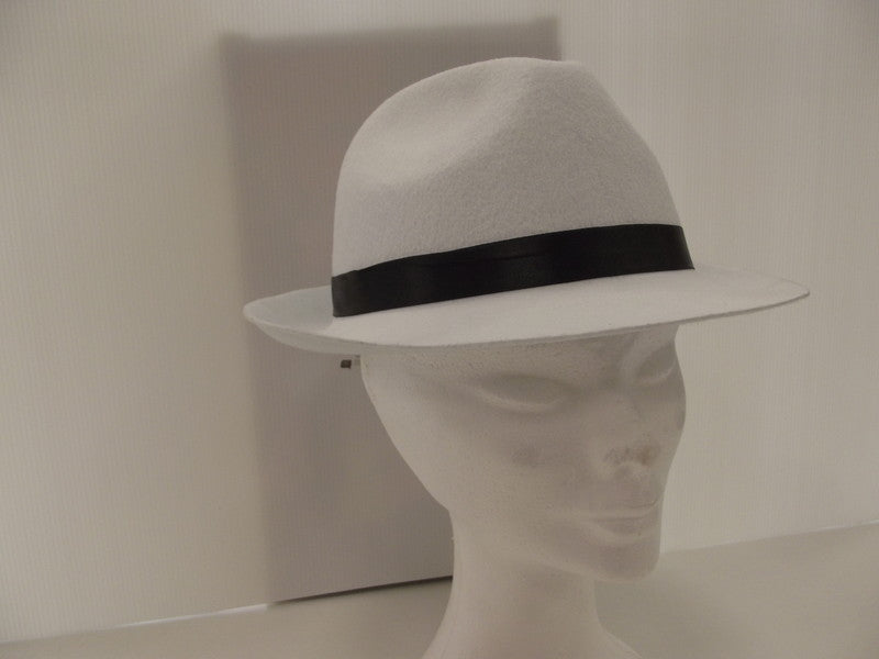Chapeau borsalino en feutrine avec ruban satin — visuel 5