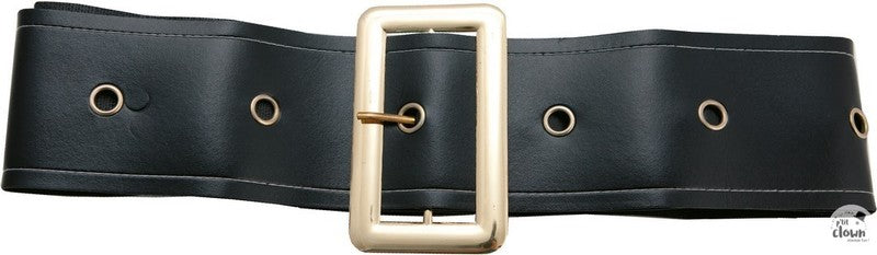 Ceinture noire à grosse boucle dorée, 1,45 m — visuel 3
