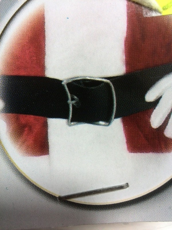 Ceinture noire à grosse boucle dorée, 1,45 m — visuel 1