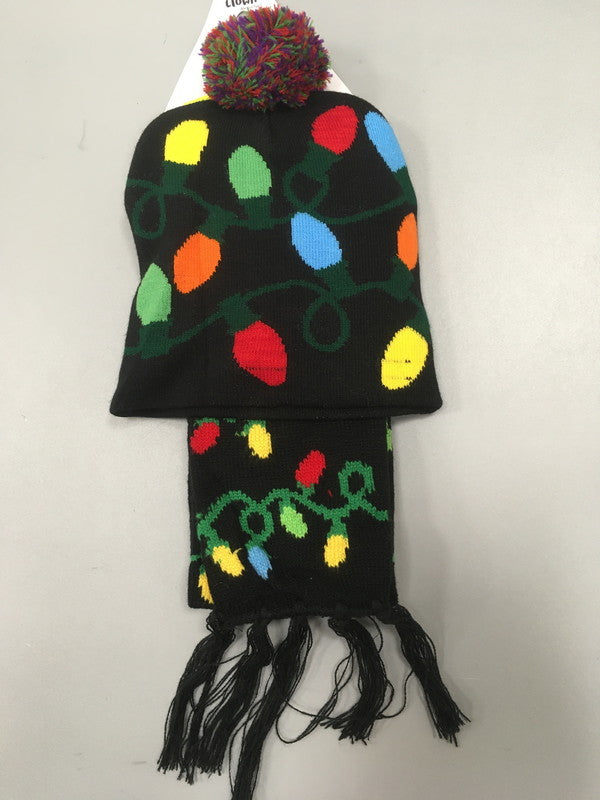 Set de Noël bonnet et écharpe assortis, 3 modèles — visuel 2