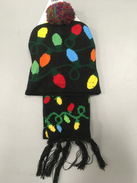 Set de Noël bonnet et écharpe assortis, 3 modèles — visuel 2
