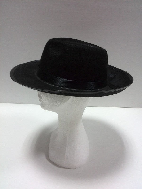 Chapeau borsalino en feutrine avec ruban satin — visuel 2