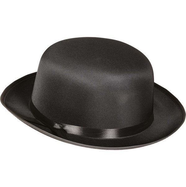 Chapeau melon en satin, finition brillante — visuel 1