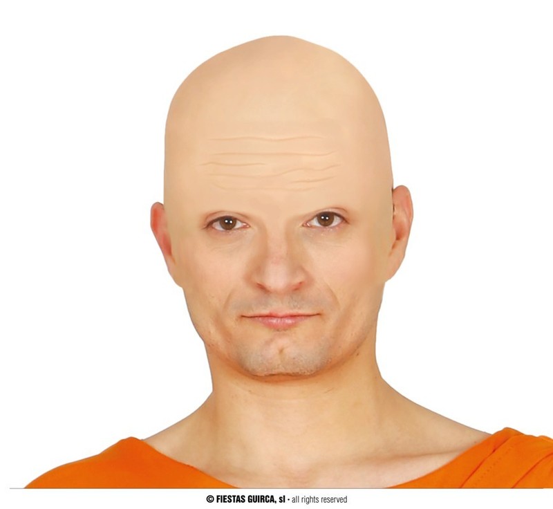 Calotte de chauve en latex souple, effet crâne rasé — visuel 2