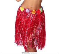 Jupe hawaïenne en raphia synthétique, 50 cm, à fleurs — visuel 2