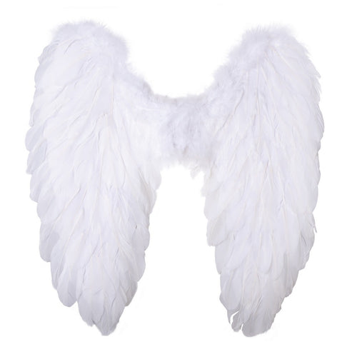 Ailes d'ange en plumes, 50 x 50 cm