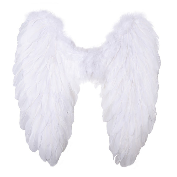 Ailes d'ange en plumes, 50 x 50 cm