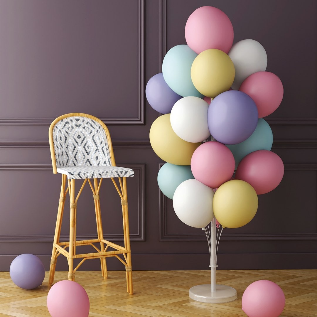 Arbre à ballons, 19 ballons, 160 cm