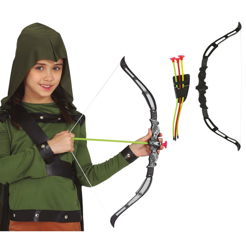 Arc d'archer et flèches à ventouse, 56 cm