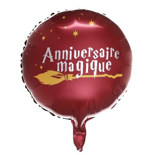 Ballon aluminium Anniversaire magique, sorcier