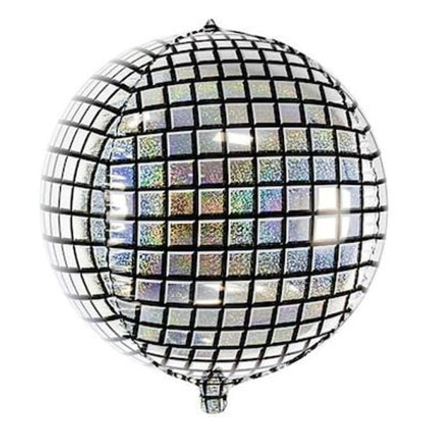 Ballon aluminium boule disco 3D, 40 cm