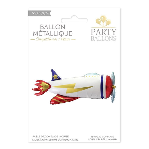 Ballon métallique avion