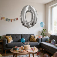 Ballon métallique chiffre 36 cm, gonflable à l'air