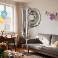 Ballon métallique lettre 36 cm, gonflable à l'air