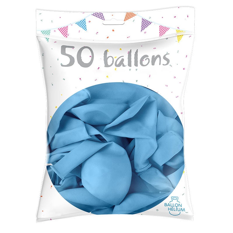50 ballons de baudruche unis 30 cm, 19 couleurs — vue 2